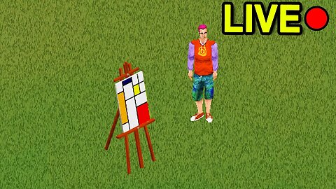 Sims 1 Starving Artist Challenge - LIVE!