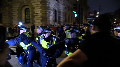 Protesters Clash With Police Parliament Square London