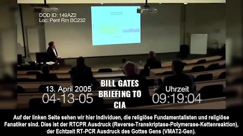 GATES BRIEFING TO CIA / THE PLAN: USING THE INFLUENZA VIRUS OR RHINOVIRUS OVER HUMANS OVER GOD GENE