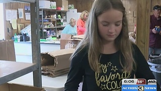 11-year-old raises money for food pantry donations