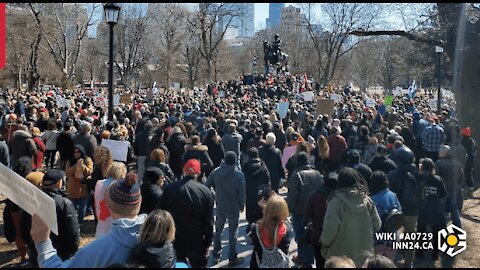 Freedom from government restrictions in Toronto: World Wide Rally for Freedom