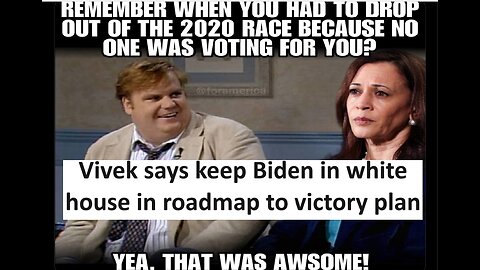 Vivek says keep Biden in white house in roadmap victory plan