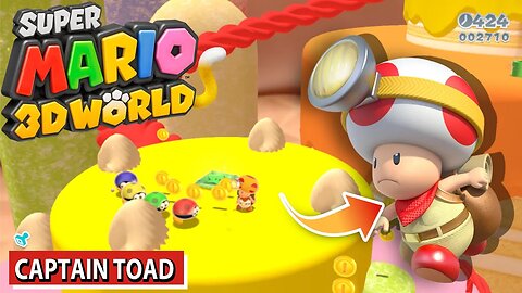 What Happens when you play Caiptan Toad in Super Mario 3D World