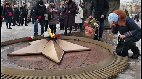 A rally in memory of those killed in Makeevka was held in Samara, Russia