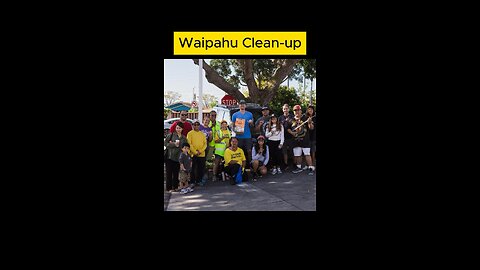 Waipahu litter clean-up