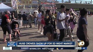 Crowds pack San Diego Night Market