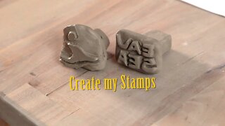 I create my own Stamps - Pottery Handmade - Lofi