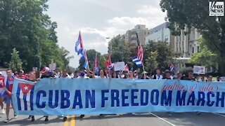 Cuban Freedom March Demand End To Communist Dictatorship