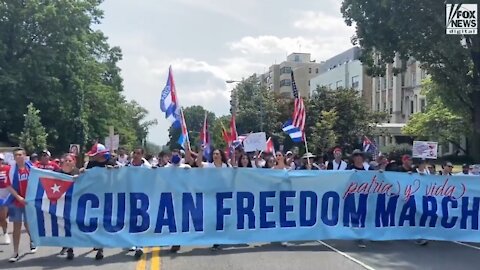 Cuban Freedom March Demand End To Communist Dictatorship