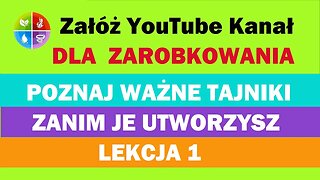 1YTᴴᴰ Lekcja | YouTube Kanał - Poznaj Tajniki Zanim Go Utworzysz|@elementaryans