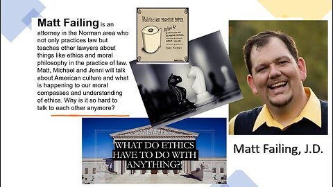 Part 1 - Matt Failing; Ethics in Government and The State Department of Education