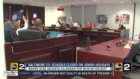 Baltimore County schools to stay closed on Jewish holidays