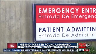 Missing toddler found unharmed