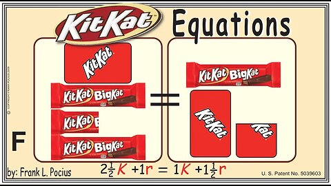 VISUAL KITKAT BIG 2.5K+1r=1K+1.5r EQUATION _ SOLVING BASIC EQUATIONS _ SOLVING BASIC WORD PROBLEMS