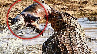 11 Brutal Moments Crocodile Swallows Their Prey With EASE