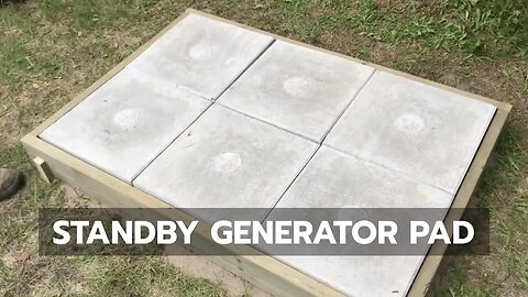 STANDBY GENERATOR PAD: How to Build a Great Pad Without Pouring Concrete