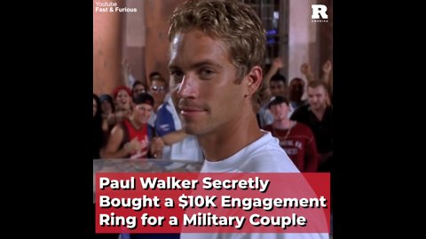 Paul Walker Secretly Bought a $10K Engagement Ring for a Military Couple