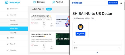 How To Get Free SHIBA INU SHIB Cryptocurrency Watching Article Ads At Coinpayu & Instant Withdraw