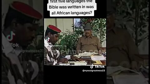 First Five Languages Of The Bible Were African #biblehistory #africanhistory #bible #language