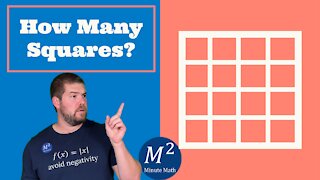 How Many Squares Do You See? | Minute Math #shorts