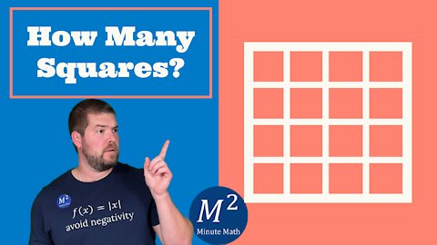 How Many Squares Do You See? | Minute Math #shorts