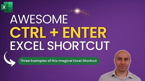 Magical Ctrl + Enter Excel Shortcut 😮 (THREE Examples)