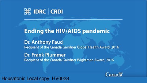 2016 (Nov) - Two of worlds leading HIV-AIDS experts among 2016 Gairdner Awards - Plummer and Fauci