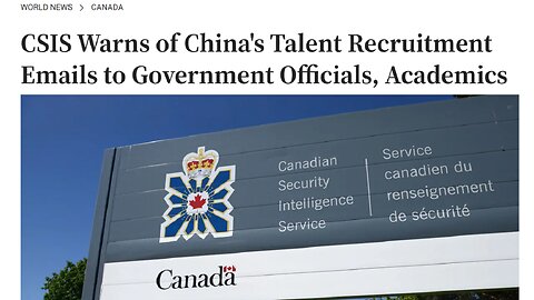 CSIS Warns of China's Talent Recruitment Emails to Government Officials, Academics