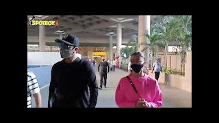 Ranbir Kapoor & Alia Bhatt make a stylish appearance at the Airport as they return from Goa
