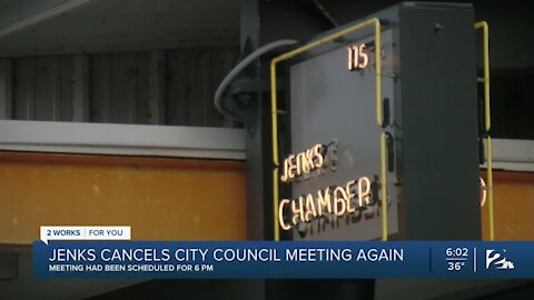 Jenks cancels city council meeting again