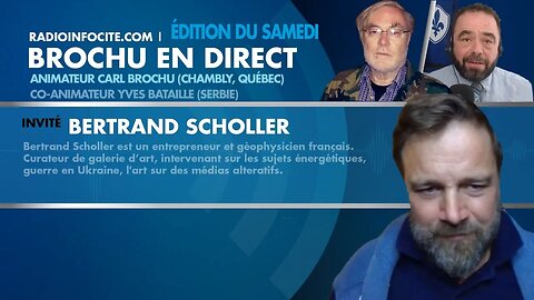 Entrevue avec Bertrand Scholler | Brochu en direct du Samedi