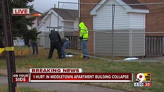 One hurt in Middletown apartment collapse