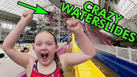 Taking on the crazy #waterslides at World Waterpark in #westedmontonmall #wem