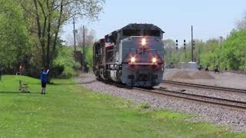 NS and CSX Train Meet # 4 from Berea, Ohio May 1, 2021