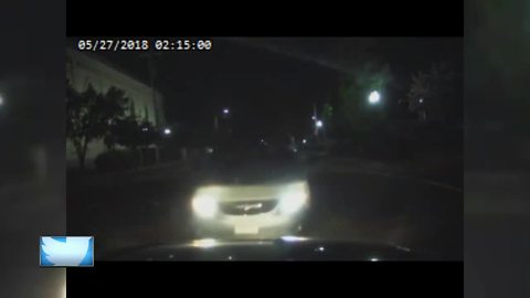 Menasha police car nearly hit by suspected drunk driver