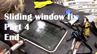 From October re sealing a sliding side window PART 4 Fitting the window When things go wrong!