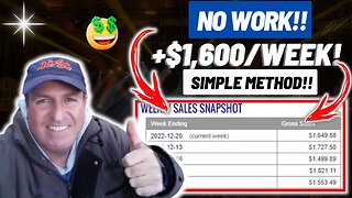 (NO WORK!) USE This Simple Method To Earn +$1,600/WEEK (Make Money Online For Beginners) #shorts