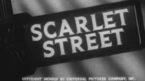 Scarlet Street | Original 1945 Movie |