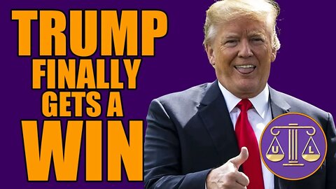 Trump finally gets a win! (Just not the one he wanted)
