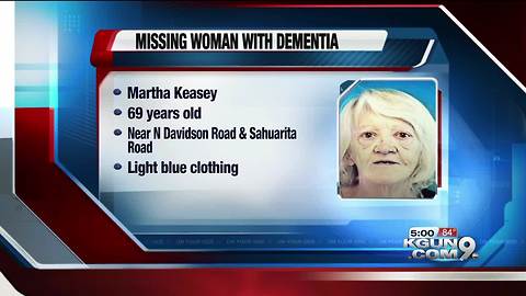 PCSD searching for missing woman with dementia
