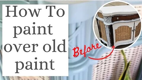 How To Paint Over Paint | Buffet Furniture Save