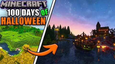 100 Days Of Building HALLOWEEN in Minecraft