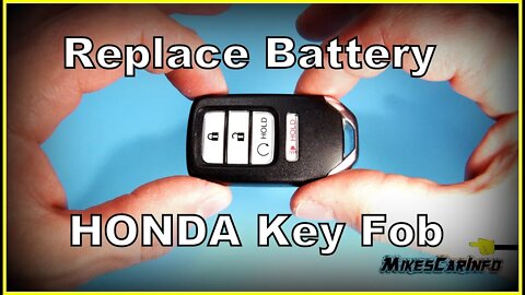 How to Replace Battery in Honda Key Fob