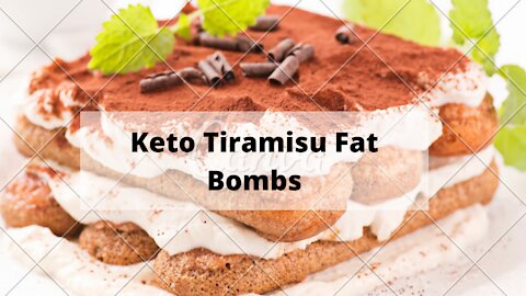 Keto Tiramisu Fat Bombs