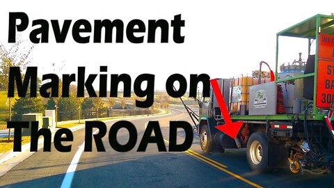 Pavement Marking on The Road