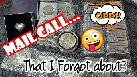 Monday Night Mail Call with Tons of #silver and Some Upcoming Events