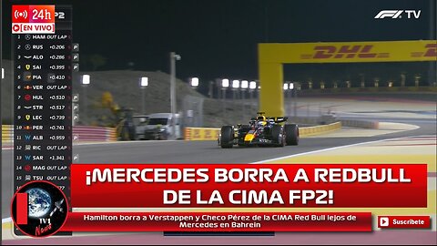 Hamilton borra a Verstappen y Checo Pérez de la CIMA Red Bull lejos de Mercedes en Bahrein