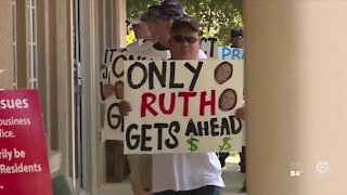 Protest outside Tax Collector's Office in Martin County