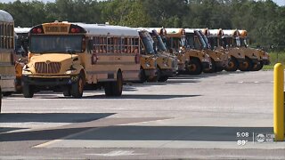 Hillsborough County school bus drivers do dry runs of routes a week ahead of the new school year