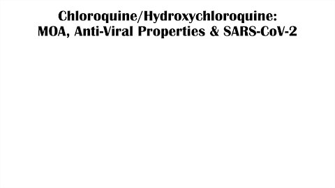 Chloroquine / Hydroxychloroquine explained